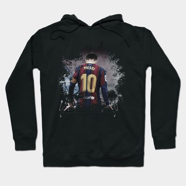 MESSI 10 SPLASH Hoodie by Tee Trends